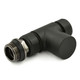 REALM-3-ST-SB-ALT02 - Realm Straight TRV Satin Black Wheelhead & Lockshield REALM-3-ST-SB-ALT02 - Realm Straight TRV Satin Black Wheelhead & Lockshield
